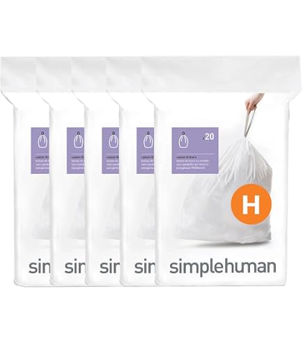 保管のみの美品⭐︎Simplehuman30L⭐︎ペダル式ゴミ箱&専用ゴミ袋 Amazon.co.jp: コード G | 30L パーフェクトフィット ゴミ袋 60枚